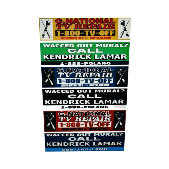 Other - 2025 SZA KENDRICK LAMAR GNT Grand National Tour‎ Concert 6 Sticker Pack NWT